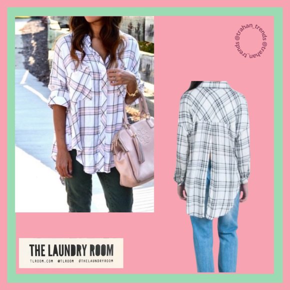 The Laundry Room Tops - The Laundry Room Thoreau Split Plaid Shirt